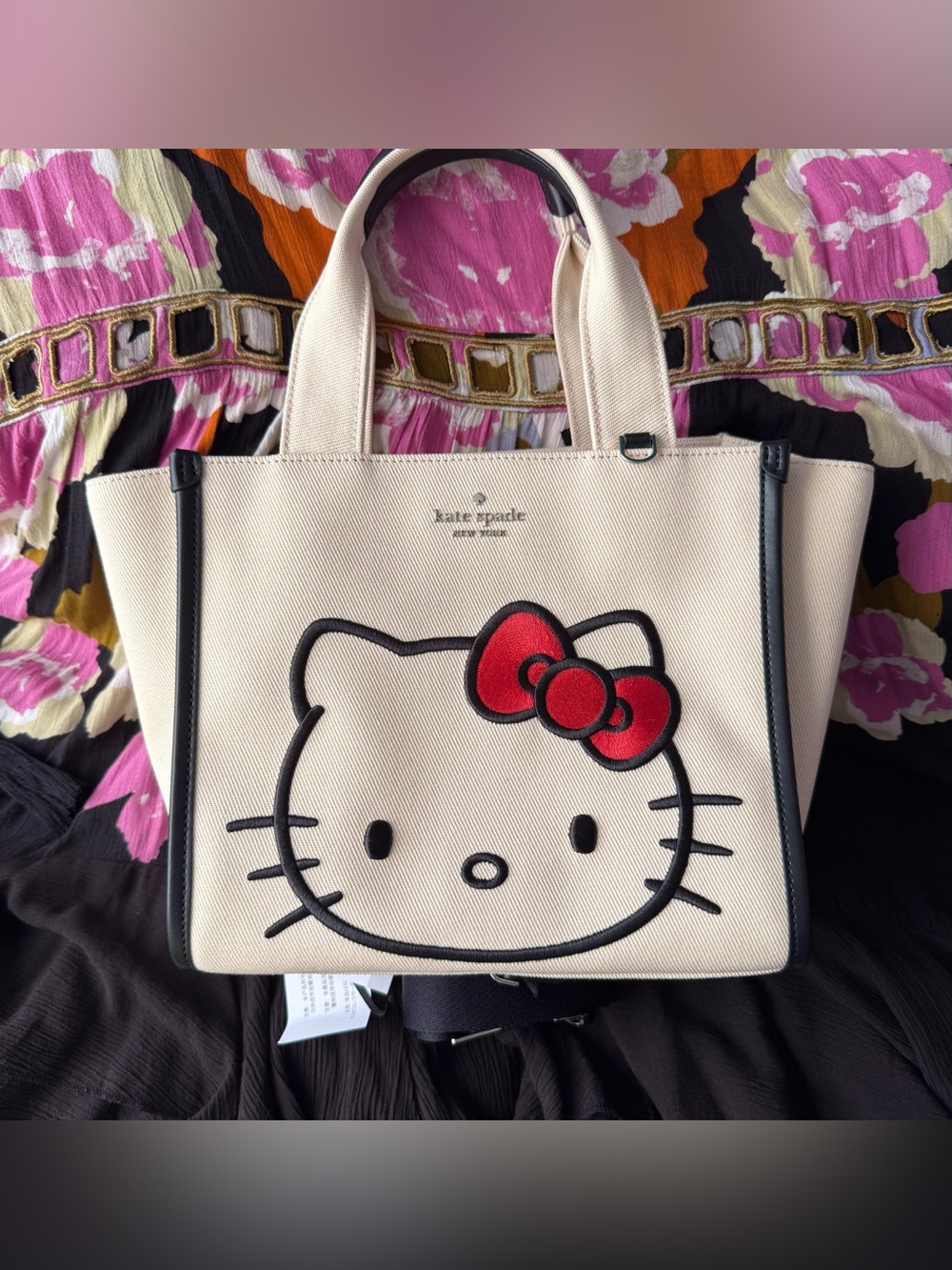 Kate Spade x Hello Kitty Kip Canvas Small Tote Bag